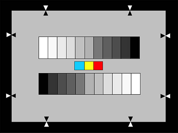 (γ＝0.45)附帶3彩色測試卡NHK 11階灰階