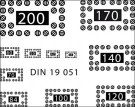 ISO測試卡 (DIN 19051)
